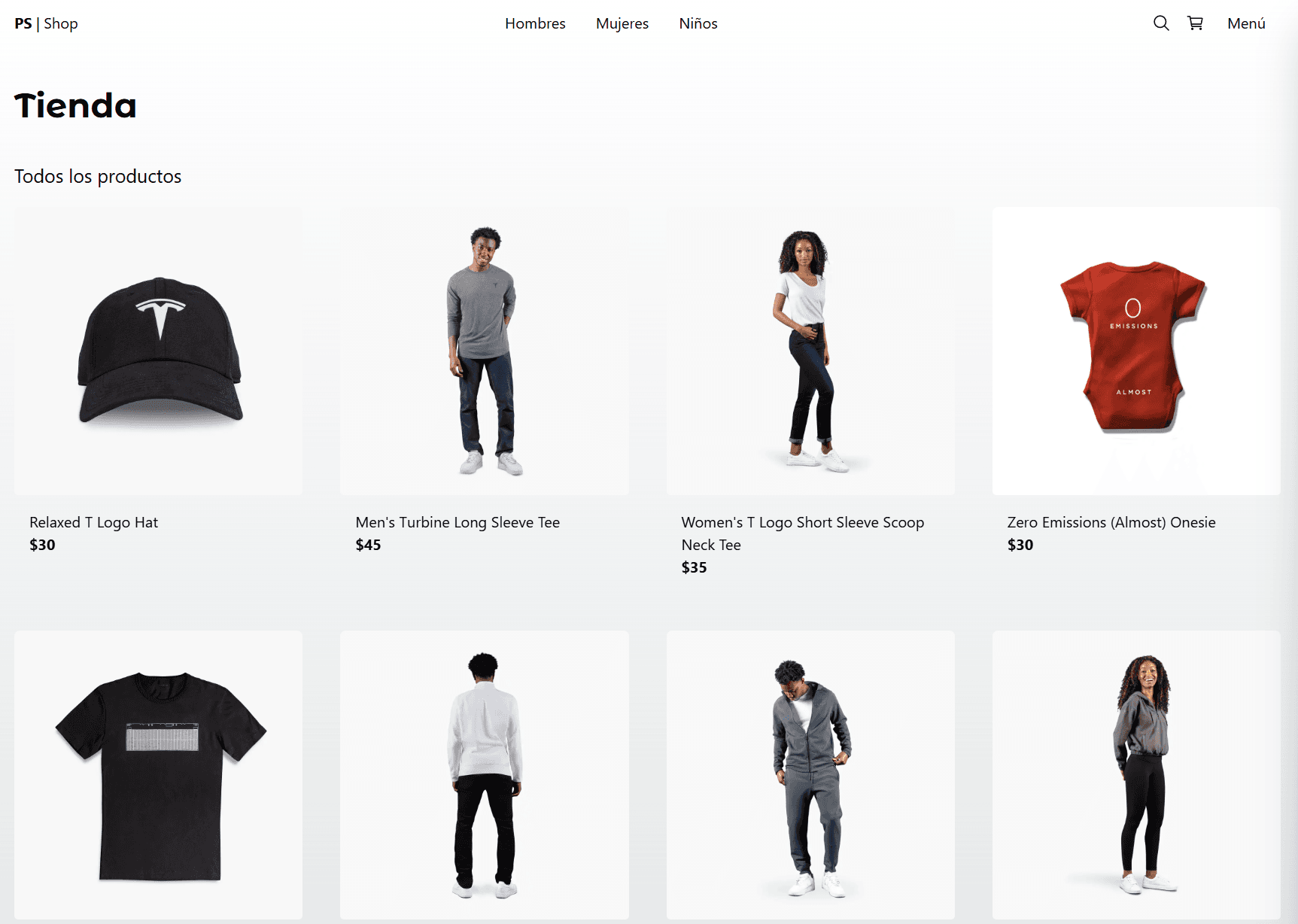 Imagen del proyecto E-Commerce PS-Shop